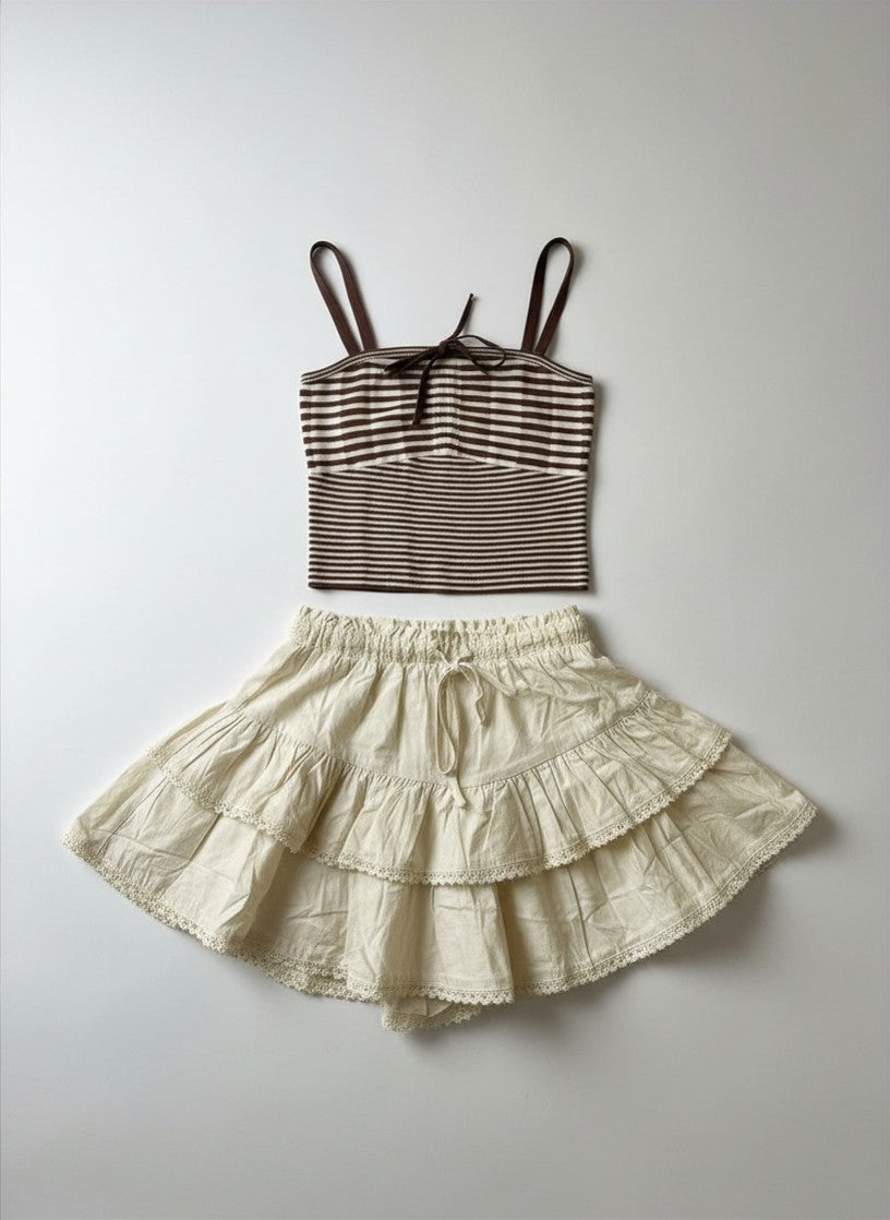 Tiered Ruffle Skort